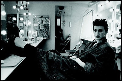 Sean Penn in dressing room